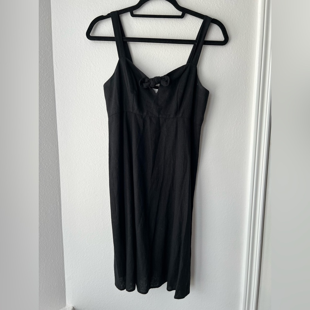 Black Linen Loft Dress